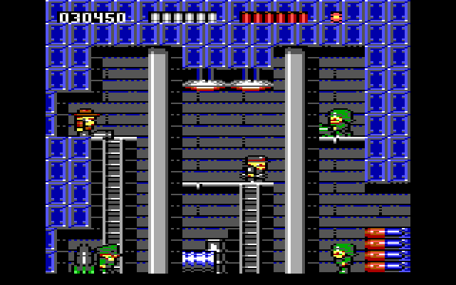 Rick Dangerous IBM PC/Compatibles Screenshot: First, act fast before you get shot!