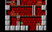 Rick Dangerous for IBM PC/Compatibles - Avoid the rolling barrels in this section of the game.