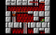 Rick Dangerous for IBM PC/Compatibles - Watch out for machine gun fire as you climb down...