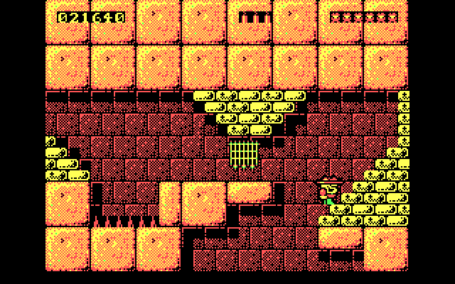 Rick Dangerous IBM PC/Compatibles Screenshot: Spikes and other traps await!