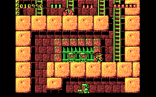 Rick Dangerous IBM PC/Compatibles Screenshot: Free some prisoners on the way through!