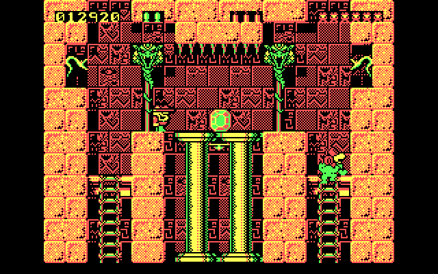 Rick Dangerous IBM PC/Compatibles Screenshot: A mysterious gem!