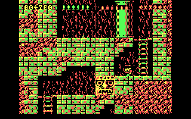 Rick Dangerous IBM PC/Compatibles Screenshot: A dead end! Or is it?