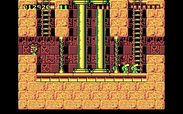 Rick Dangerous IBM PC/Compatibles Screenshot: Here comes more trouble...