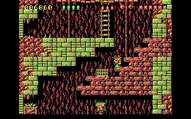 Rick Dangerous IBM PC/Compatibles Screenshot: Traps can suddenly appear!