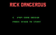 Rick Dangerous for IBM PC/Compatibles - Title screen.