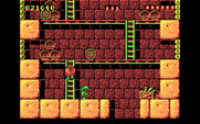 Rick Dangerous for IBM PC/Compatibles - Don't get hit by the rolling barrels.