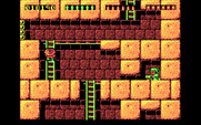 Rick Dangerous for IBM PC/Compatibles - Avoid machine gun fire when climbing down...