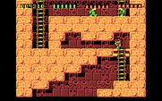 Rick Dangerous for IBM PC/Compatibles - Rick is too tall so you'll need to crawl through this passage as well.