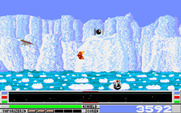 Revenge of Defender for IBM PC/Compatibles - Some opponents split into multiple parts when shot.