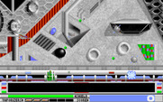 Revenge of Defender for IBM PC/Compatibles - Some enemies can't be destroyed in a single shot, if at all.