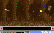 Revenge of Defender for IBM PC/Compatibles - Be sure to dodge the green bullets...