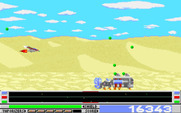 Revenge of Defender for IBM PC/Compatibles - A large vehicle approaches...it is well armored and difficult to destroy!