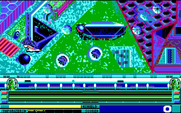 Revenge of Defender for IBM PC/Compatibles - Each level has a different theme.
