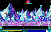 Revenge of Defender for IBM PC/Compatibles - Game start.