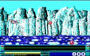 Revenge of Defender for IBM PC/Compatibles - Level three; destroying opponents.
