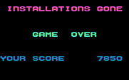 Revenge of Defender for IBM PC/Compatibles - Game over.