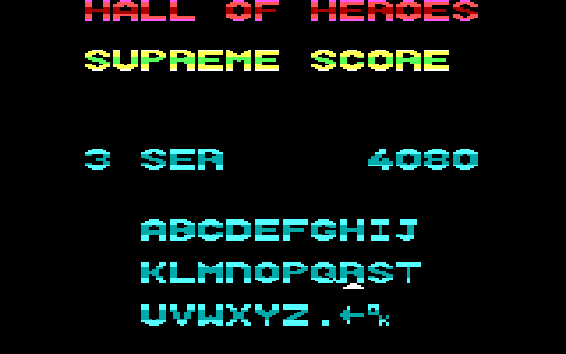 Revenge of Defender IBM PC/Compatibles Screenshot: A new high score!