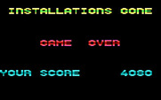 Revenge of Defender for IBM PC/Compatibles - Game over.