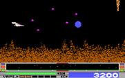 Revenge of Defender for IBM PC/Compatibles - Some enemies, like this blue sphere, can't be destroyed easily.