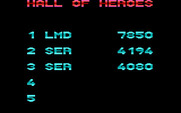 Revenge of Defender for IBM PC/Compatibles - The high score table.