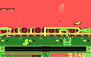 Revenge of Defender for IBM PC/Compatibles - Either avoid or shoot the bouncing springs.