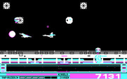 Revenge of Defender for IBM PC/Compatibles - Avoiding a head on collision is recommended.