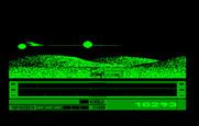 Revenge of Defender for IBM PC/Compatibles - A large, difficult to destroy vehicle approaches...