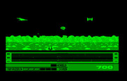 Revenge of Defender for IBM PC/Compatibles - Some levels have obstacles that disrupt your scanner.