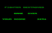 Revenge of Defender for IBM PC/Compatibles - Game over.
