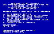 Hacker II: The Doomsday Papers for IBM PC/Compatibles - Welcome to Actisource!