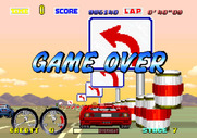Turbo OutRun for Arcade - Game over!