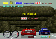 Turbo OutRun for Arcade - Entering a tunnel...