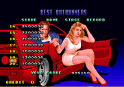 Turbo OutRun for Arcade - High scores.