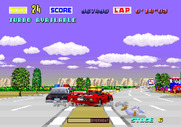 Turbo OutRun for Arcade - A cop knocks me off the road...