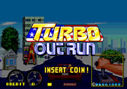 Turbo OutRun for Arcade - Title screen.