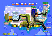 Turbo OutRun for Arcade - Here's the course; push start to begin!