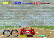 Turbo OutRun for Arcade - Driving through some rain...