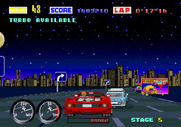 Turbo OutRun for Arcade - Look out! This minivan is in my way...