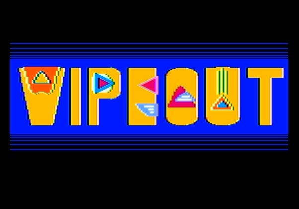 Wipeout Apple II Screenshot: Title screen.
