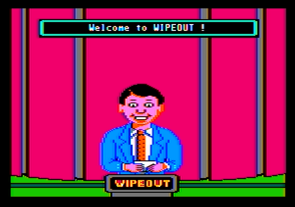 Wipeout Apple II Screenshot: Welcome to Wipeout!