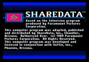 Wipeout for Apple II - Copyright screen.