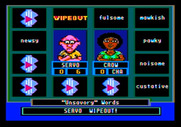 Wipeout for Apple II - Player one Wipeout!