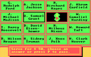 Wipeout for IBM PC/Compatibles - Selecting an answer.