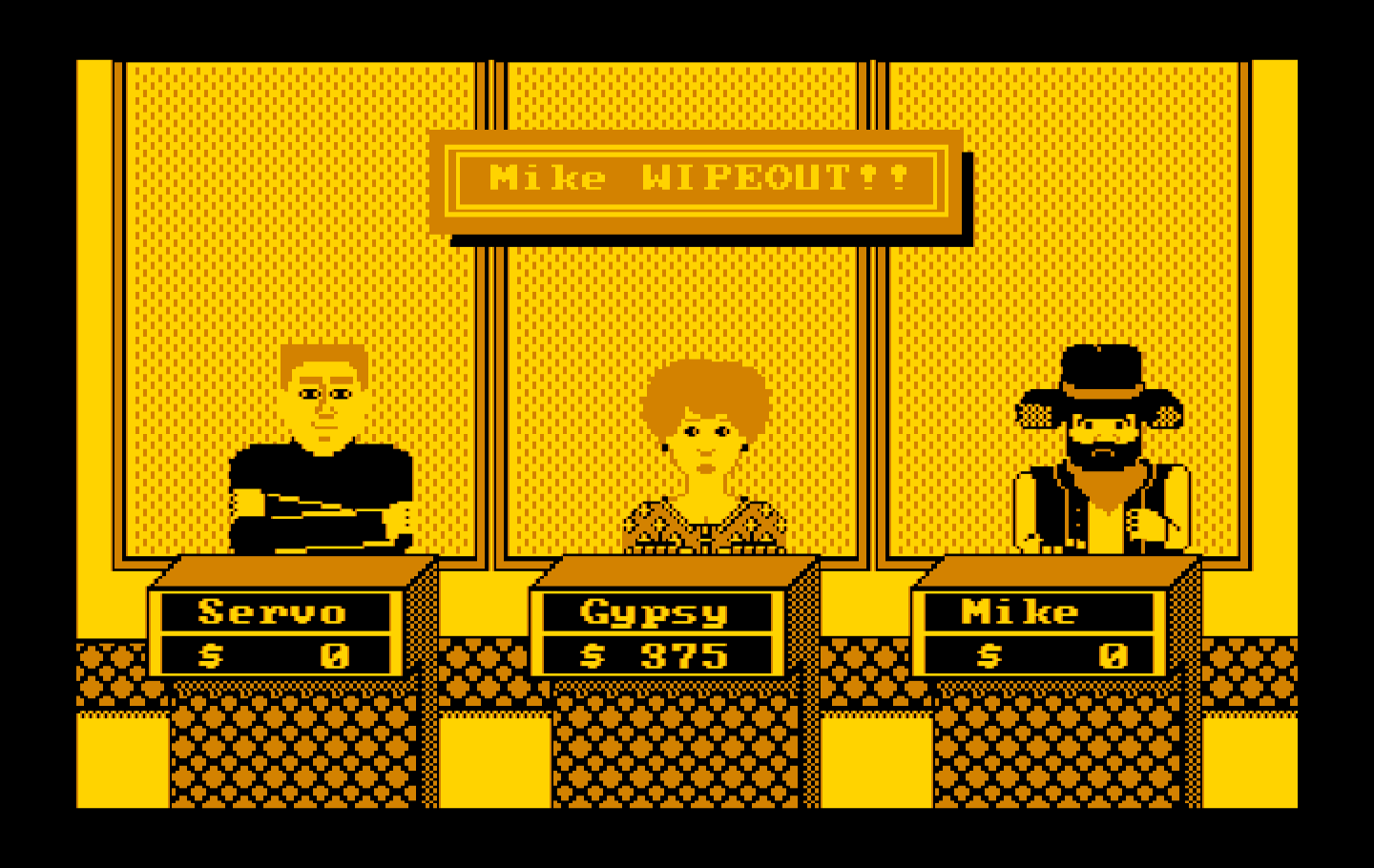 Wipeout IBM PC/Compatibles Screenshot: We have a Wipeout!
