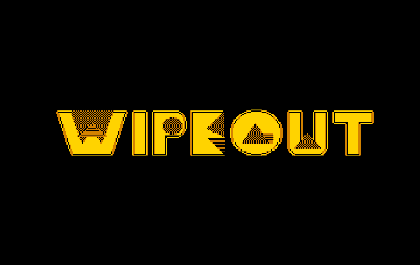 Wipeout IBM PC/Compatibles Screenshot: Title screen.