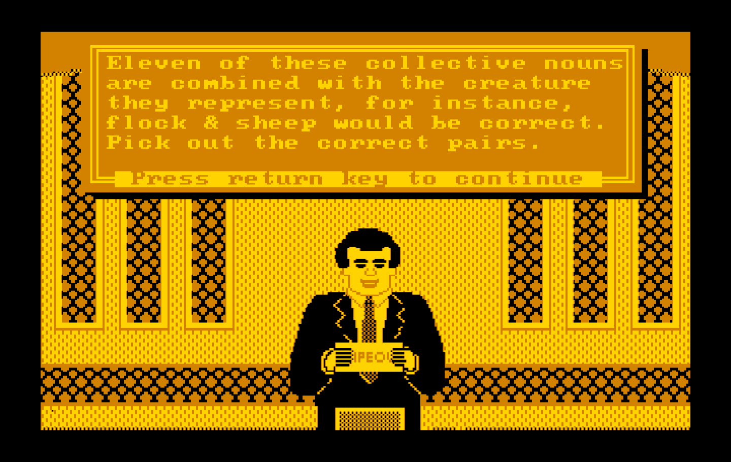 Wipeout IBM PC/Compatibles Screenshot: The next round's question is...