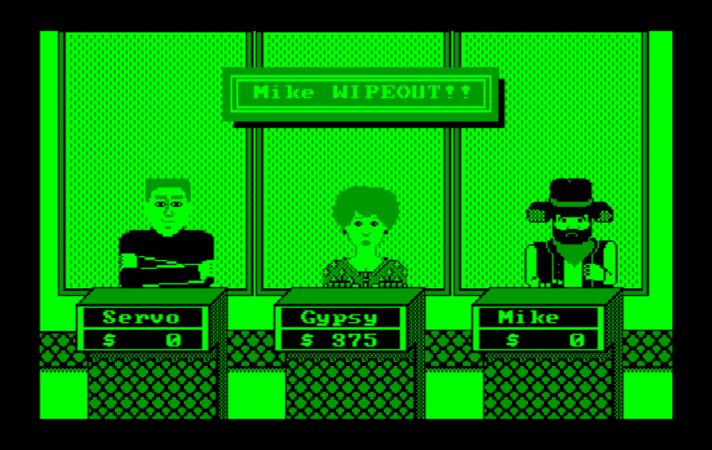 Wipeout IBM PC/Compatibles Screenshot: We have a Wipeout!