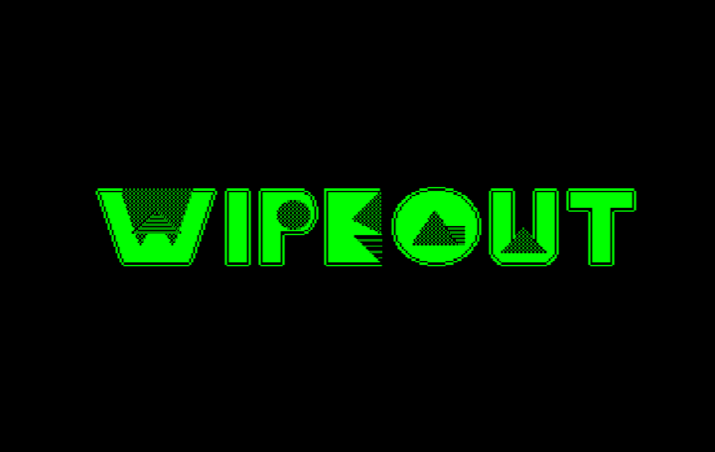 Wipeout IBM PC/Compatibles Screenshot: Title screen.