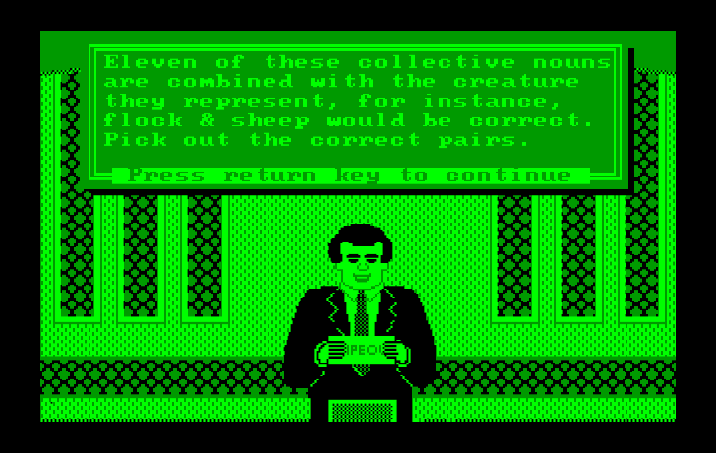 Wipeout IBM PC/Compatibles Screenshot: The next round's question is...